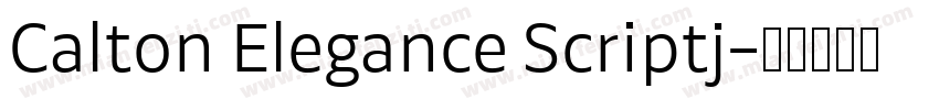 Calton Elegance Scriptj字体转换